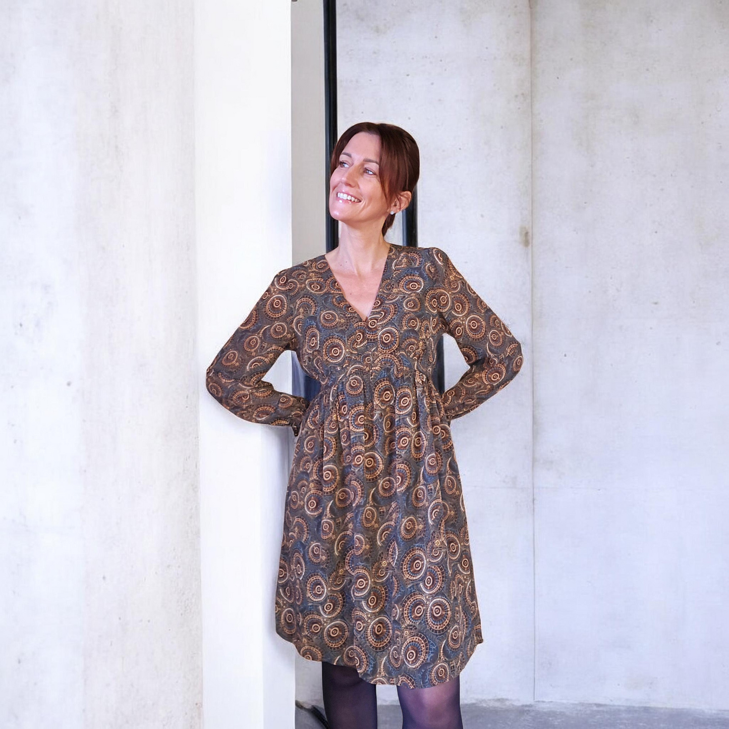 Robe courte imprimée