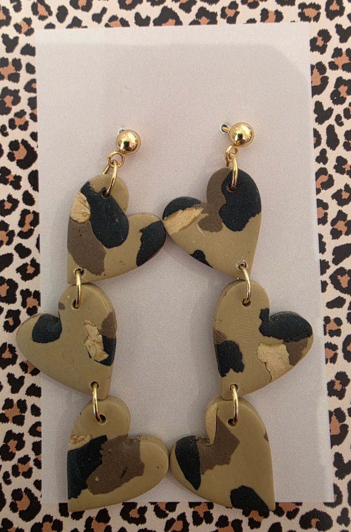 Boucles d'oreilles 3 coeurs