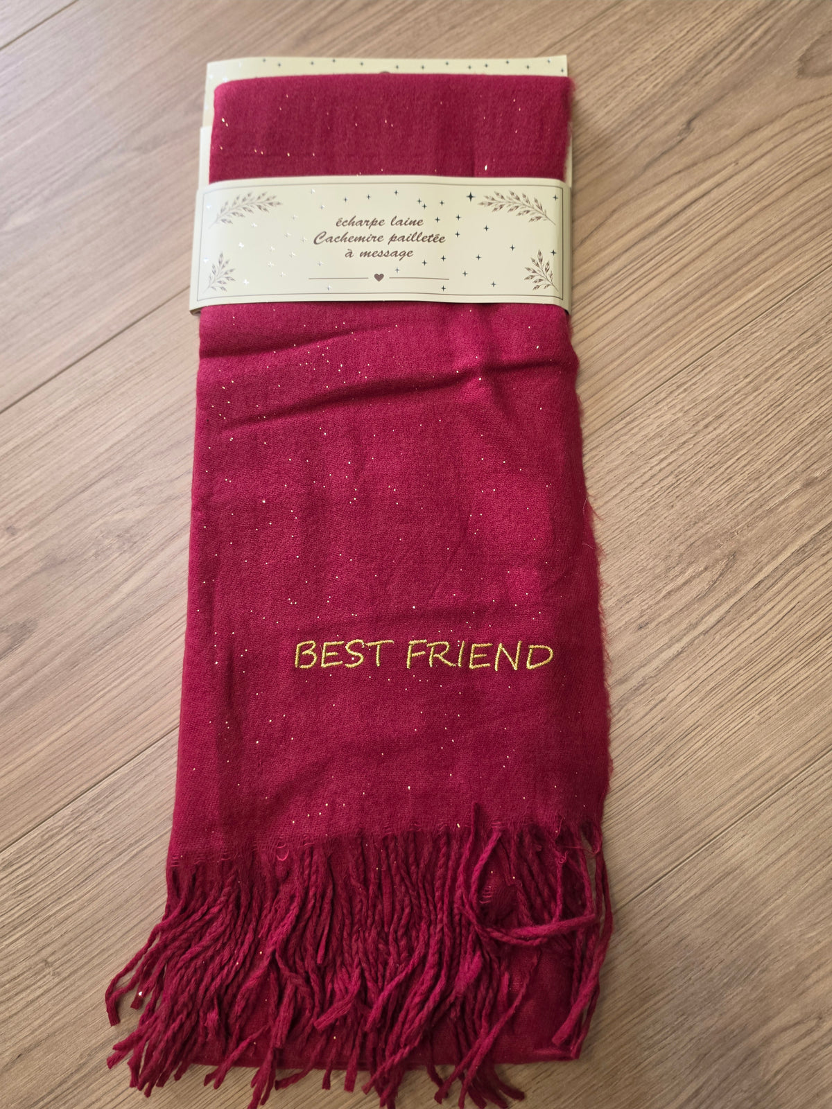 Écharpe Best Friend. Bordeaux
