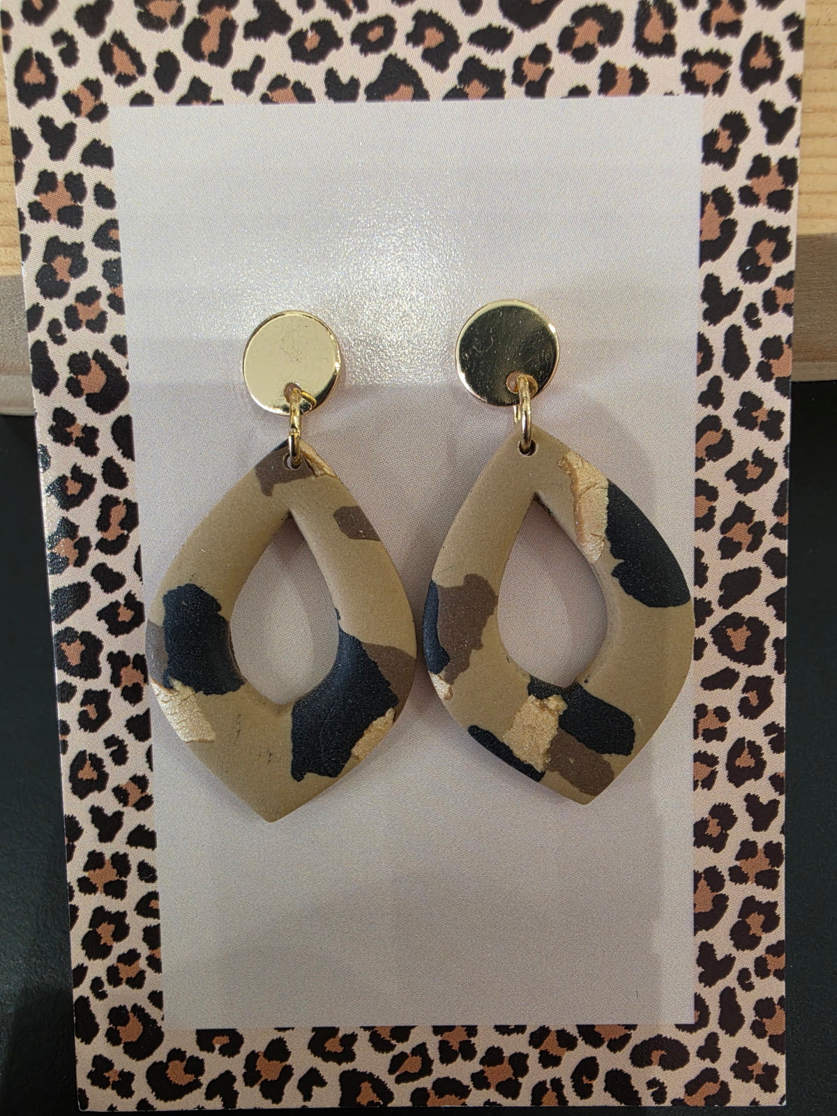 Boucles d'oreilles léopard