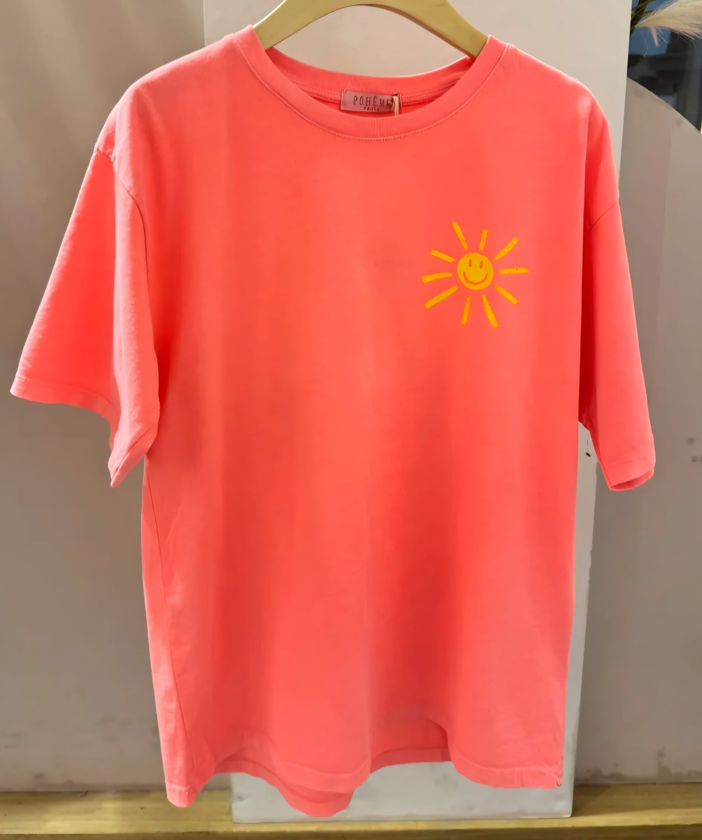 T-shirt "Soak It Up" corail