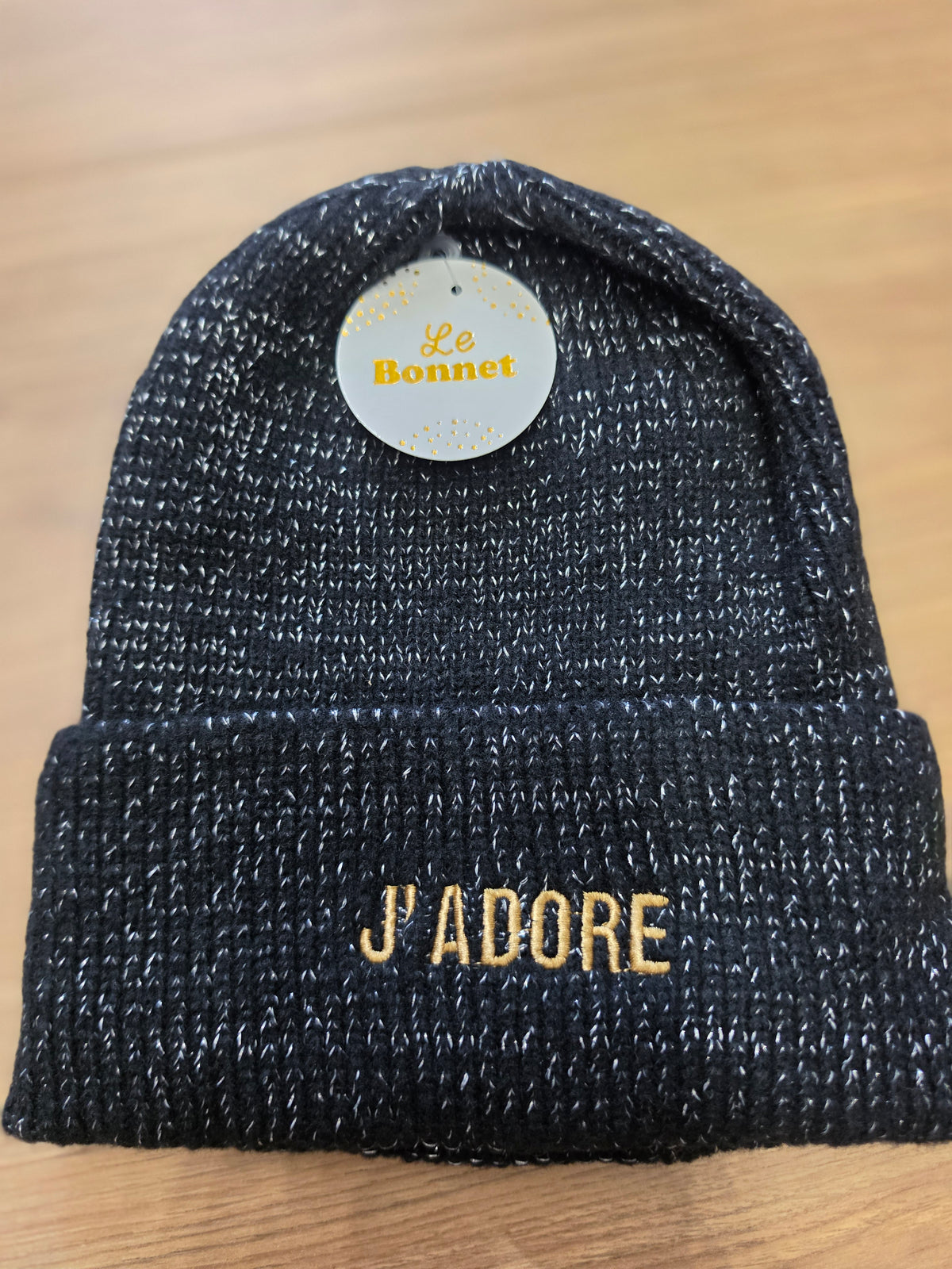 Bonnet J’adore. Noir