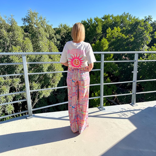 🌈 Pantalon fluide imprimé – coloré & tendance