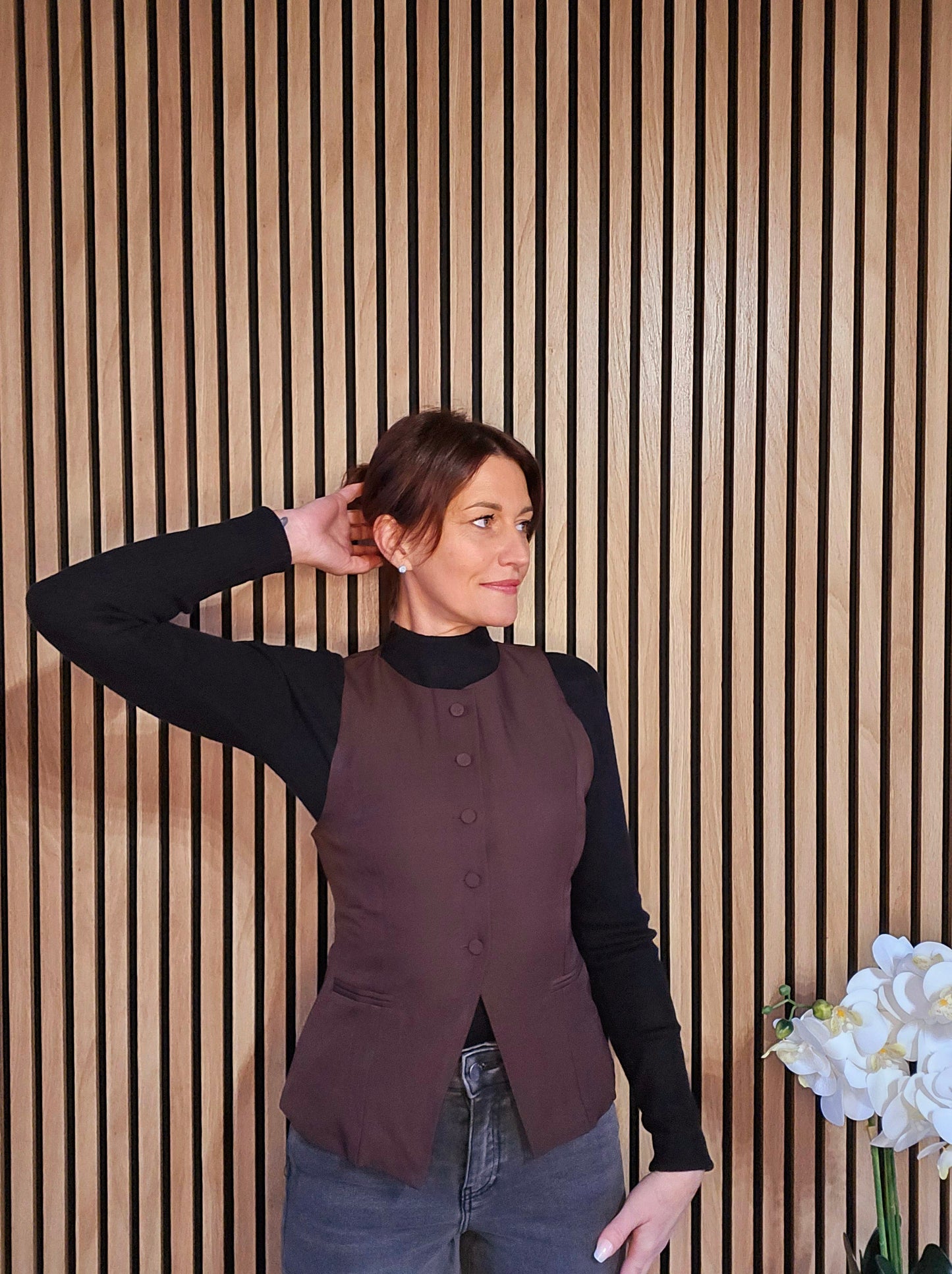 Gilet sans manche. Choco