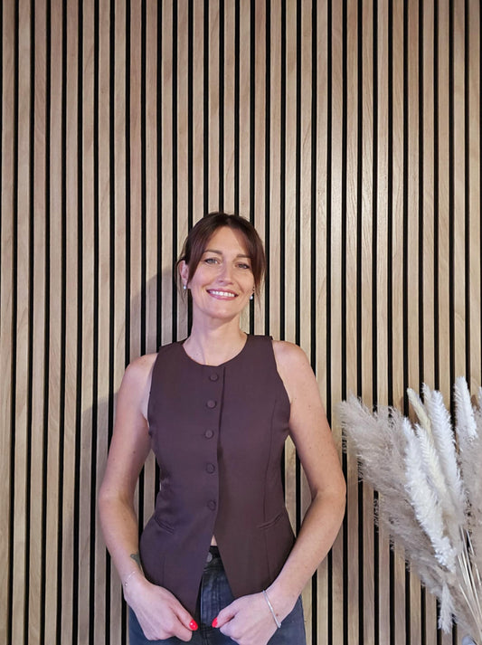 Gilet sans manche. Choco