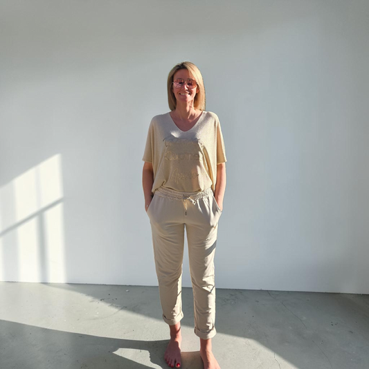 Pantalon fluide taille élastique. Élégance et confort au quotidien ✨️