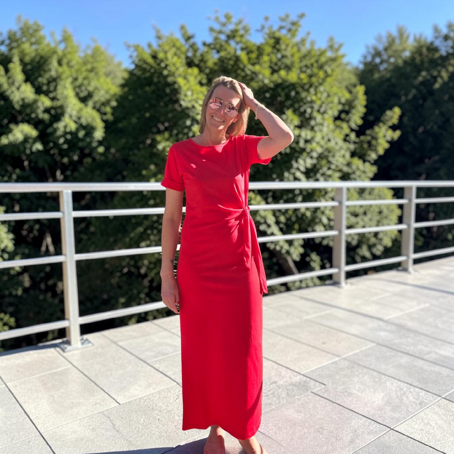 ❤️ Robe longue rouge – élégance & féminité