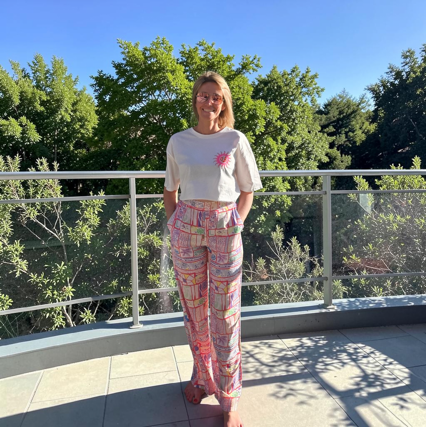 🌈 Pantalon fluide imprimé – coloré & tendance