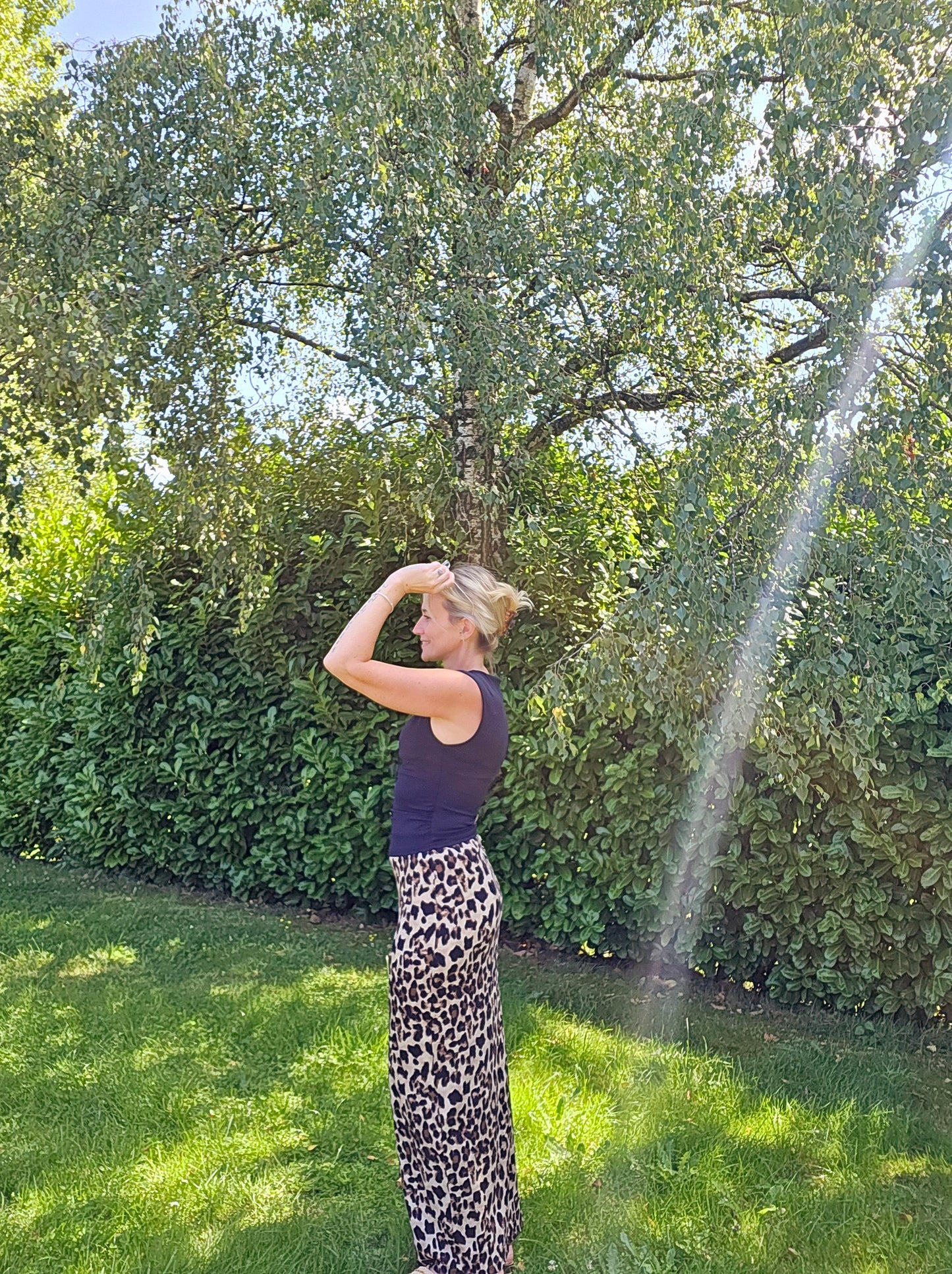 Longue jupe léopard