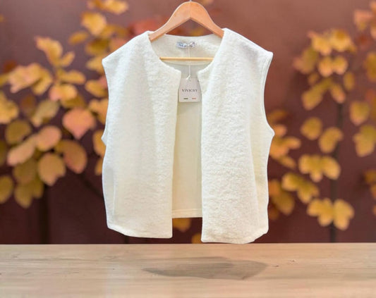 Gilet sans manches Iconic. Blanc