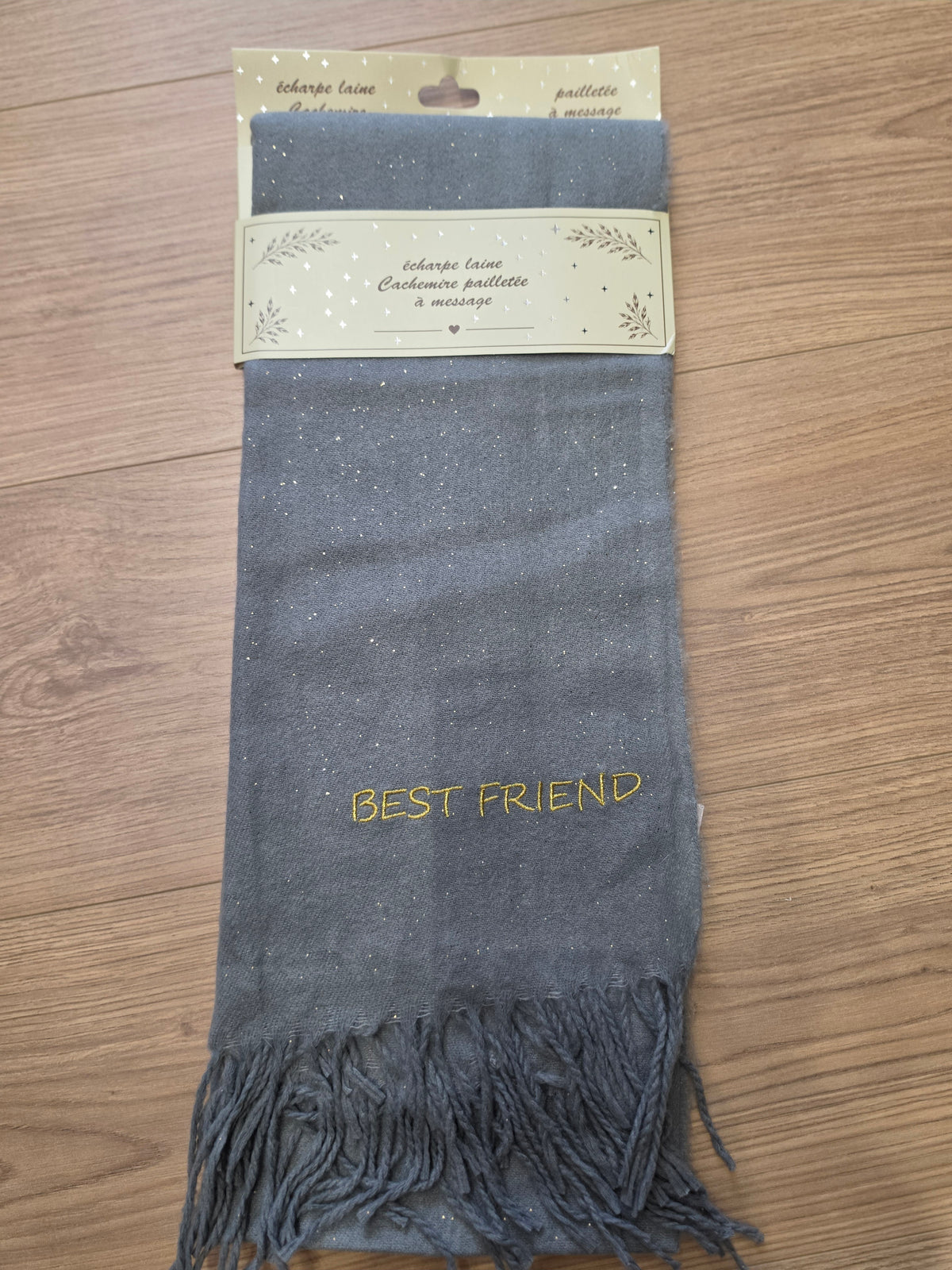 Écharpe Best Friend. Gris clair