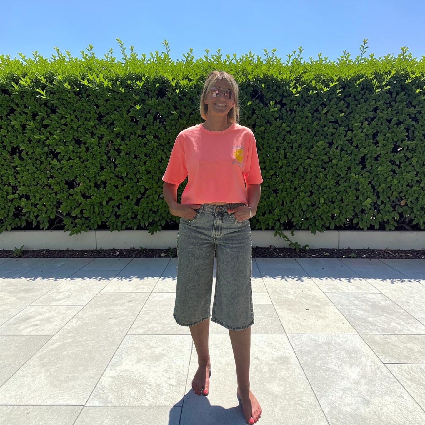 Short bermuda avec clous