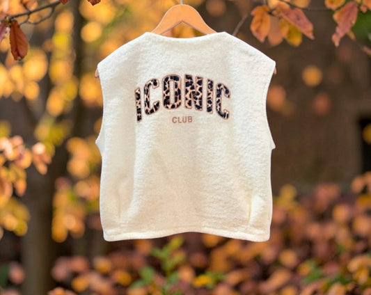 Gilet sans manches Iconic. Blanc