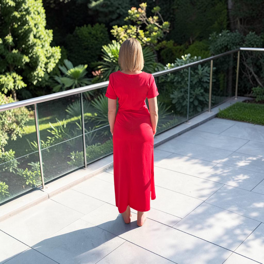 ❤️ Robe longue rouge – élégance & féminité