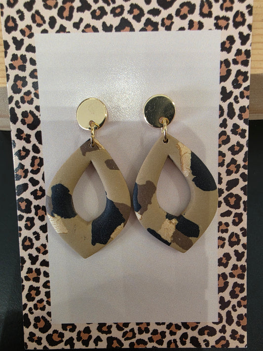 Boucles d'oreilles léopard