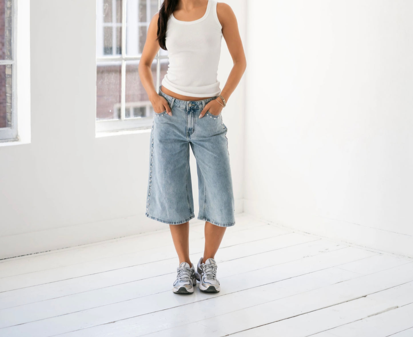 Short bermuda avec clous
