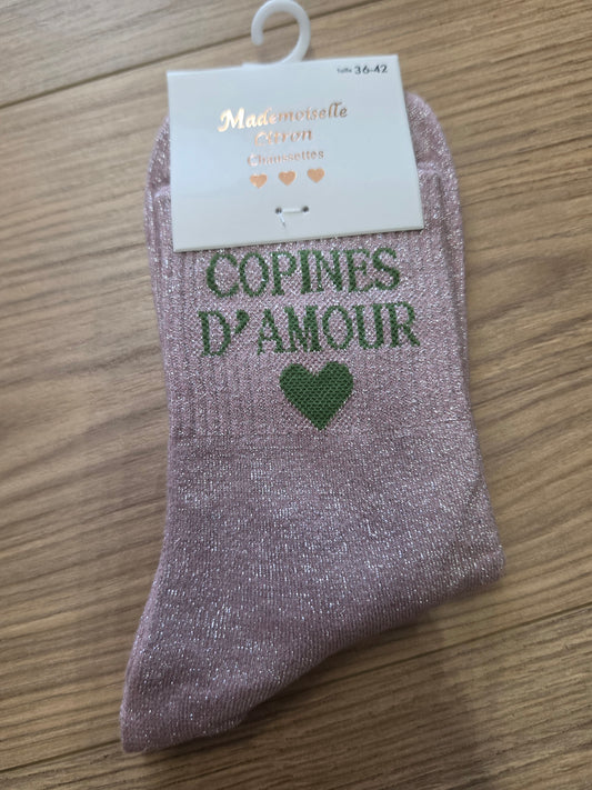 Copines d’amour rose clair