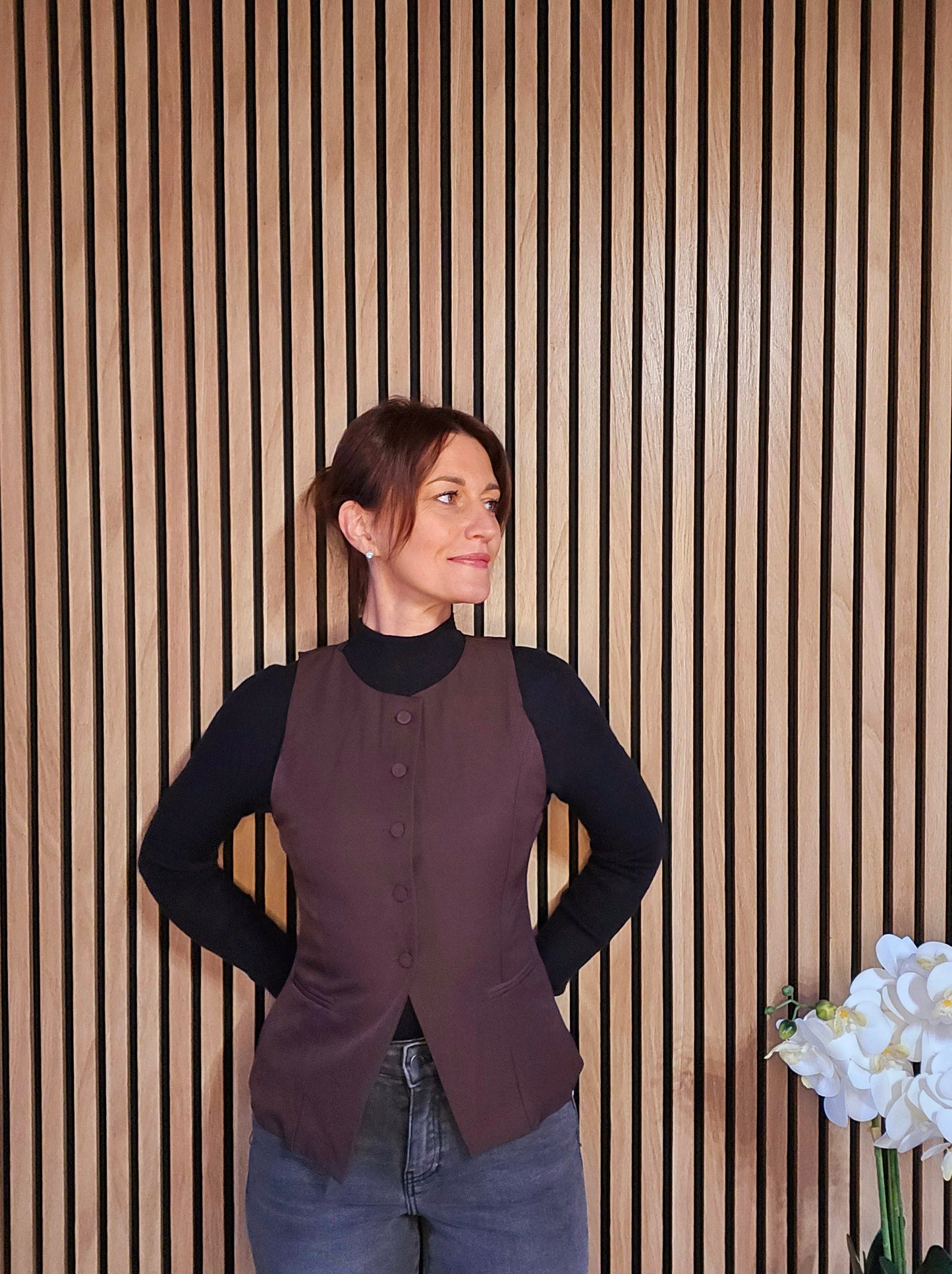 Gilet sans manche. Choco