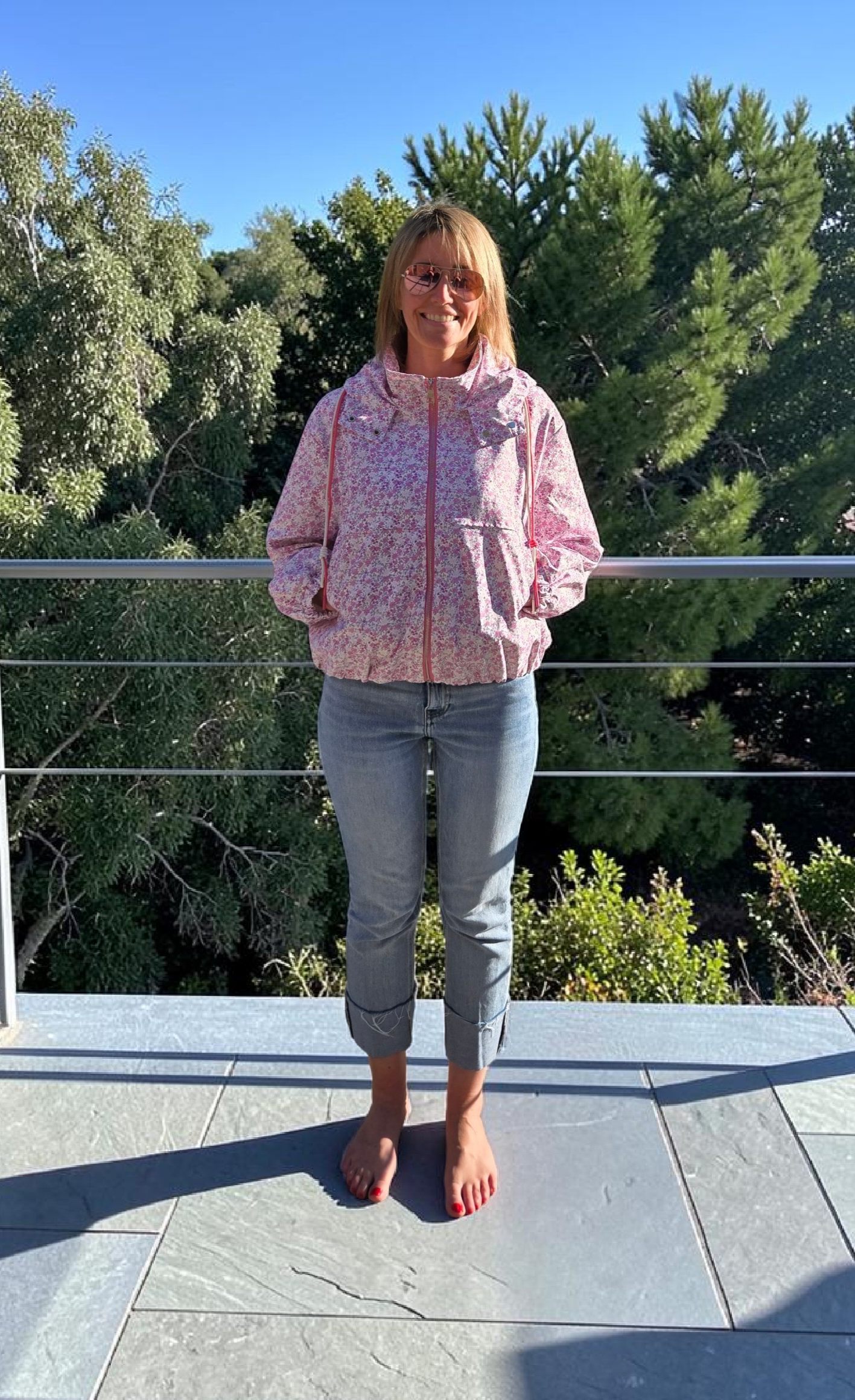 🌸 Veste légère fleurie – fraîcheur & confort