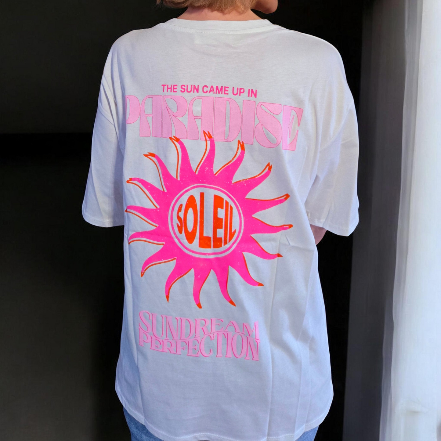 🌞 T-shirt Paradise. Couleur blanc