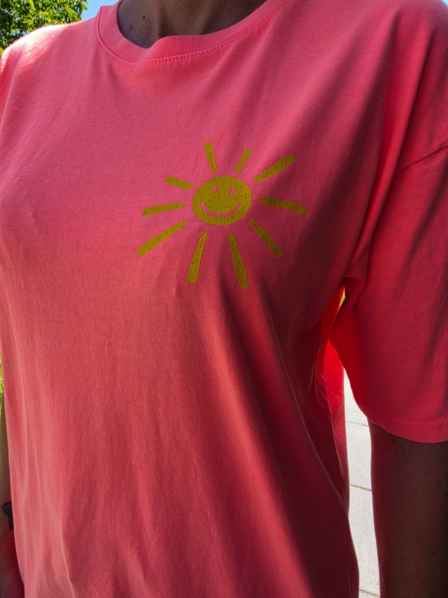 T-shirt "Soak It Up" corail