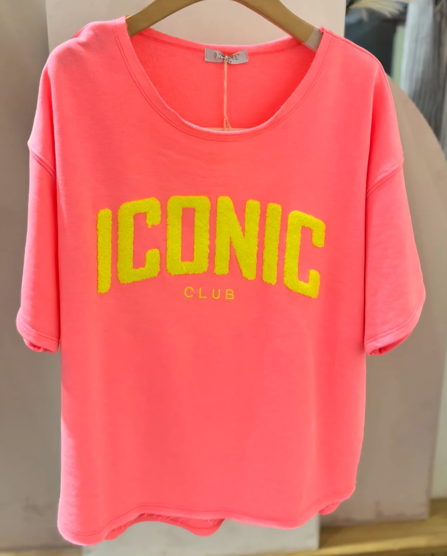 T-shirt sweat Iconic fuschia