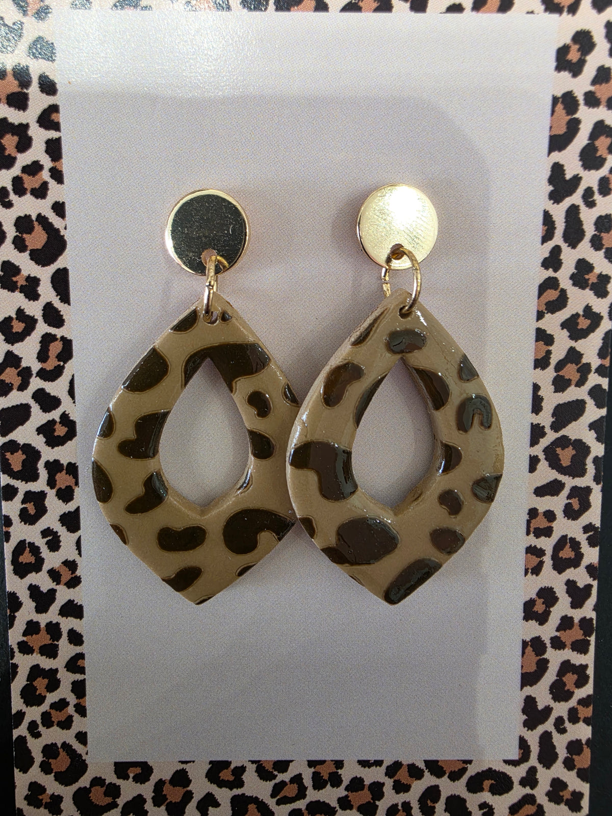 Boucles d'oreilles léopard