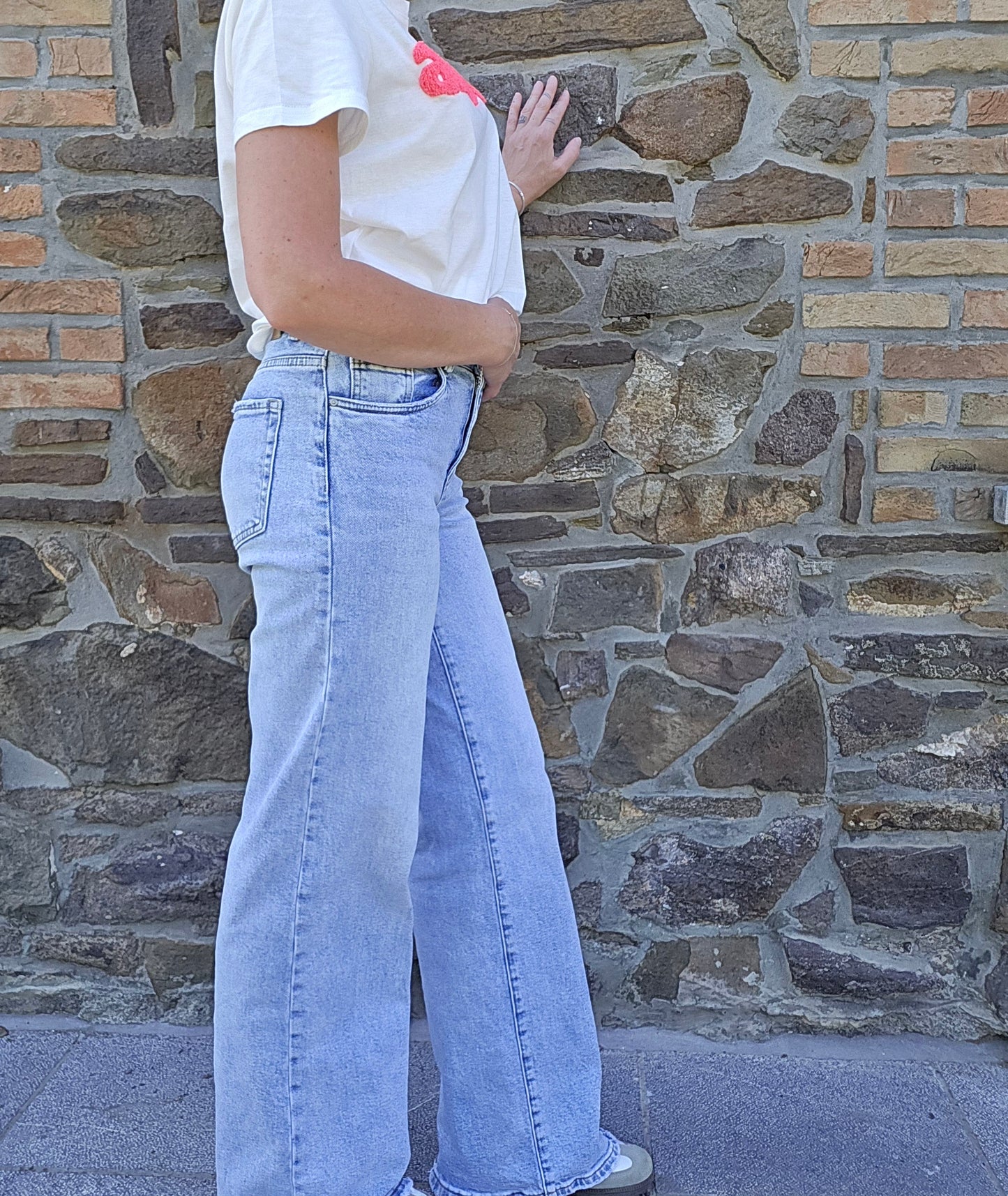 Jeans TOXIK3 large. Bleu clair