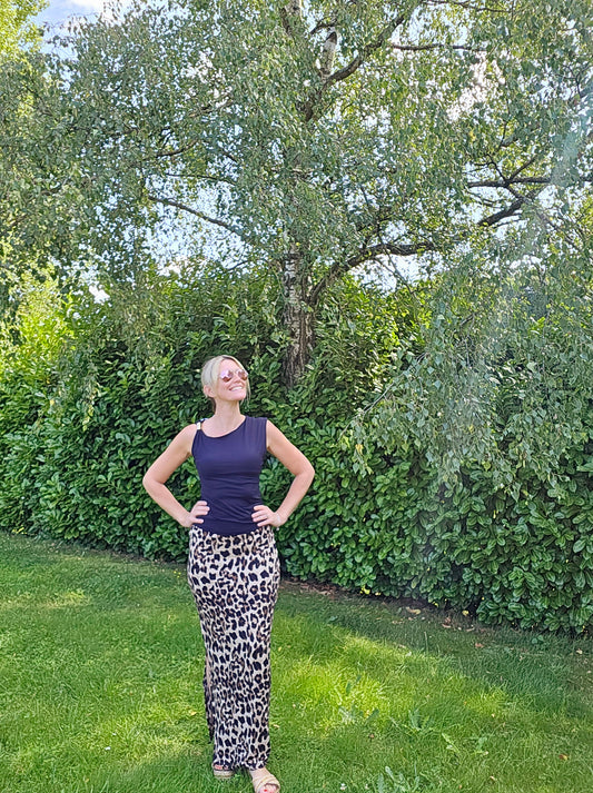 Longue jupe léopard