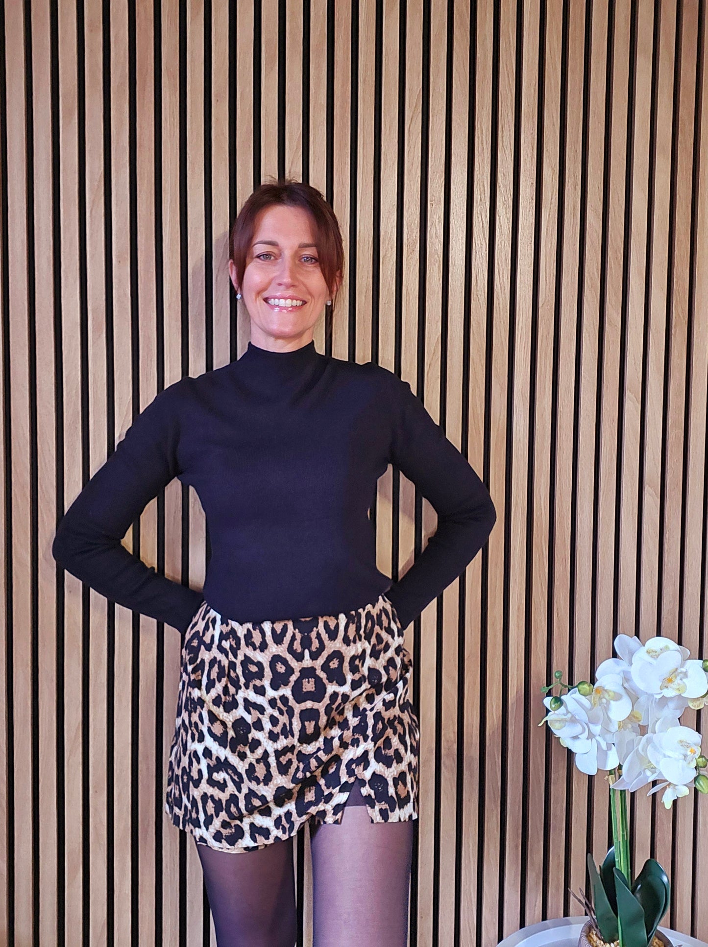 Mini-jupe short léopard